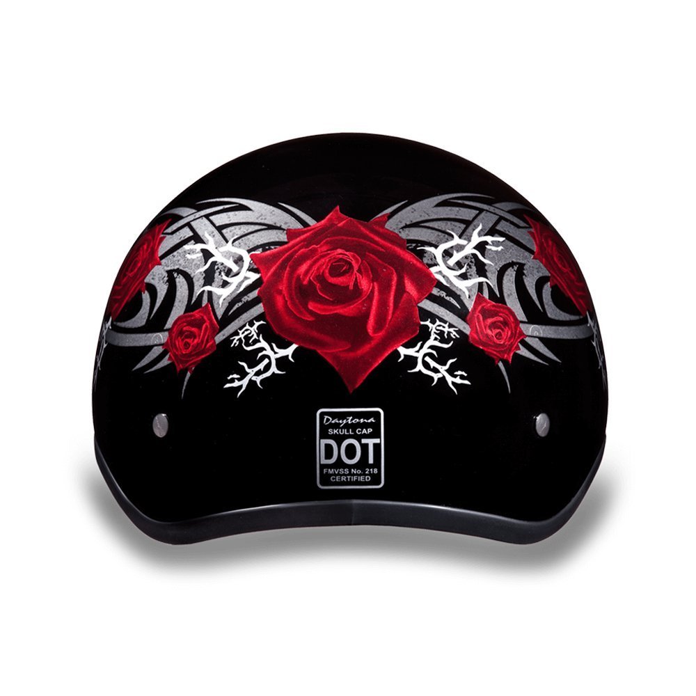 Daytona Helmets Half Skull Cap Motorcycle Helmet – DOT Approved [Graphics]…