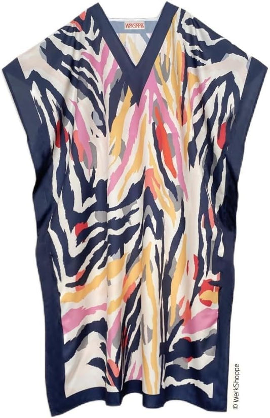 WerkShoppe Bengal Abstract Caftan Beach and Pool Coverup