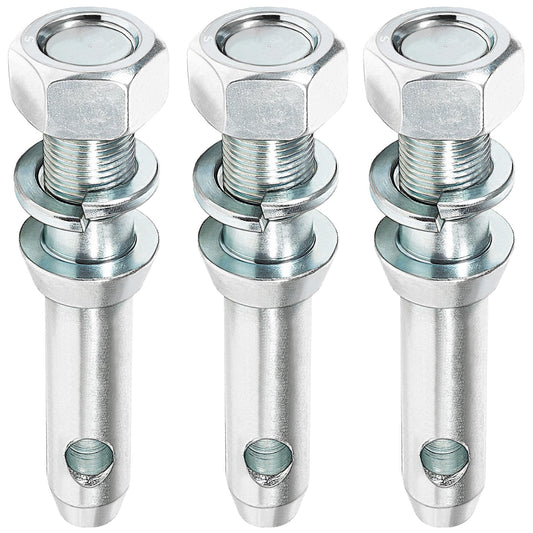 Upgraded S07020800 Cat 1 Draw Pin Hitch Tractor Pins, Cat 1 Top Link Pin 5-1/2 in Universal Forged Draw Pin Lift Arm Pin Accessories for Tractors, 3 Pack