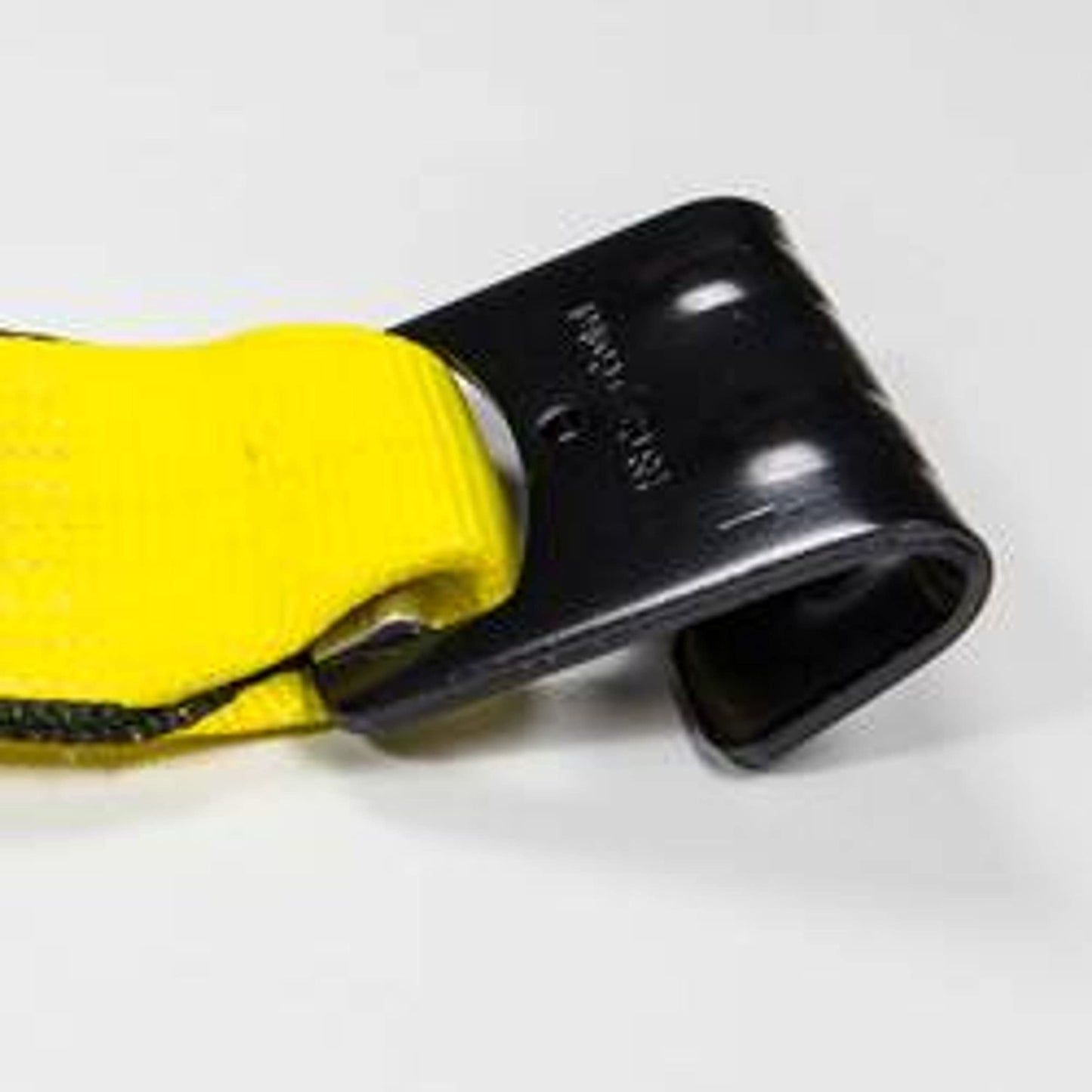 US Cargo Control 4 Inch Winch Strap with Large Flat Hook, 27 Feet Long, Heavy Duty Trailer Winch Strap for Safe Cargo Securement, Large Flat Hook End Fitting for Easy Fastening, Yellow