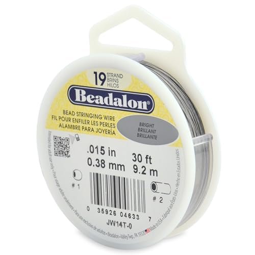 Beadalon Bead Wire 19 Strand .015 in. Bright 30 ft.