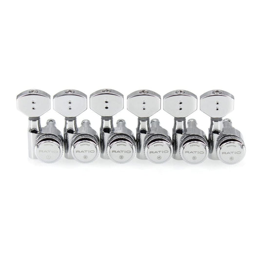 GraphTech Ratio Electric Locking 6 in-Line Classic 2 Pin Black