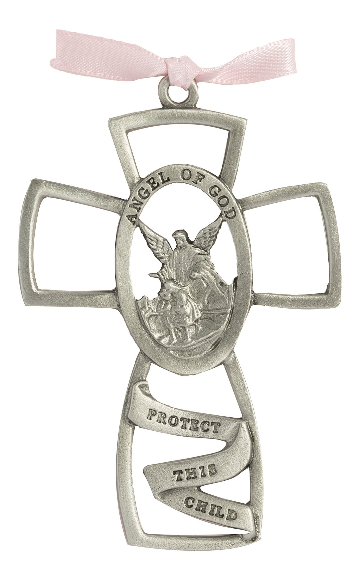 Guardian Angel Cross - Pink Ribbon (PW5-P)