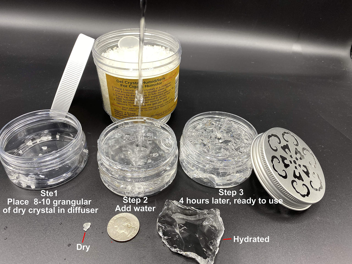 1/2LB Gel Crystal Humidifying for Cigars humidor