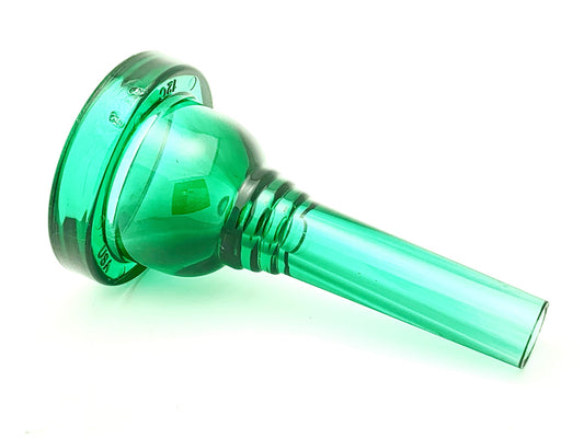 KELLY-12C - Small-shank Trombone/Baritone Lexan-Mouthpiece - Crystal-Green