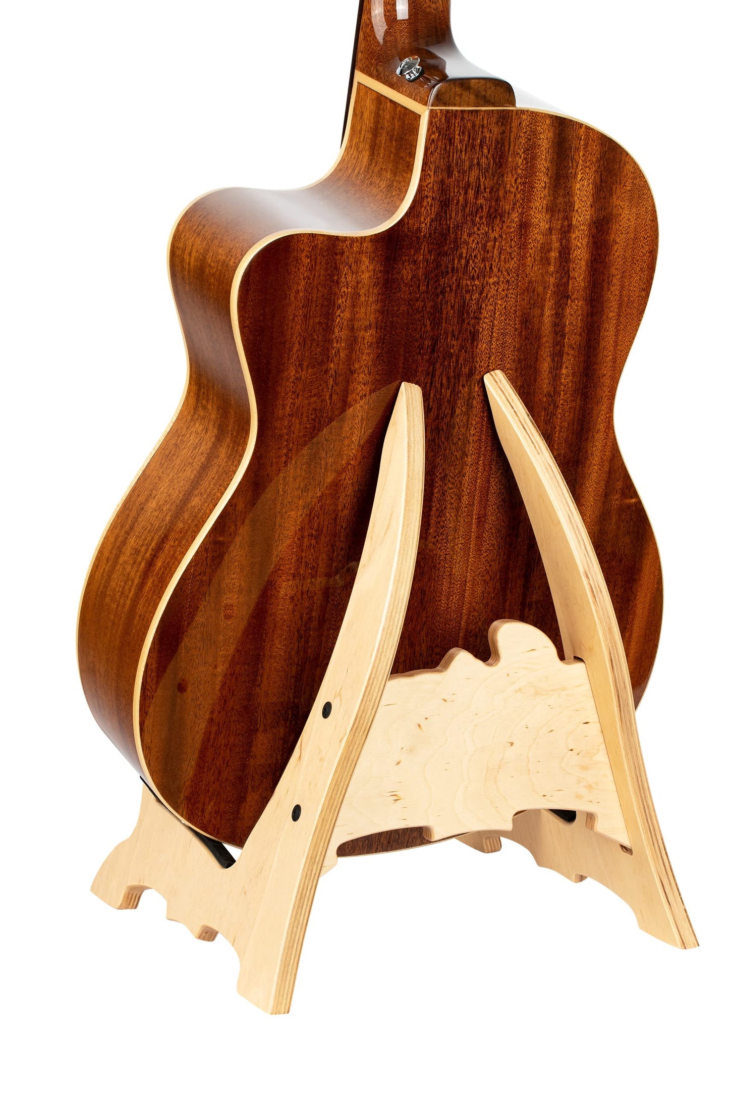 Ortega Guitars, Wooden Acoustic Guitar Stand Made w/Birch Wood-Natural (OWGS-2)