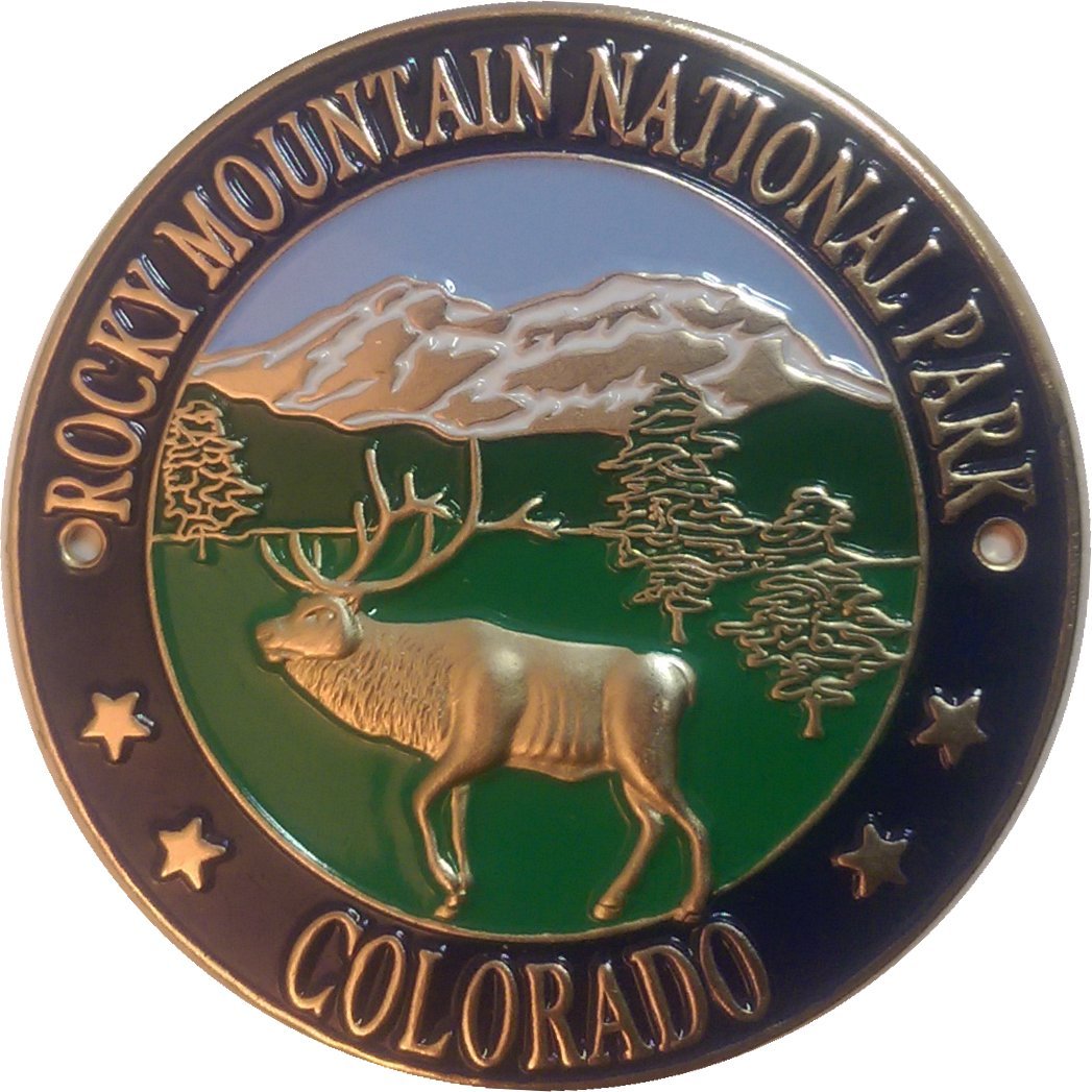 Rocky Mountain National Park - Elk - Hiking Stick Medallion