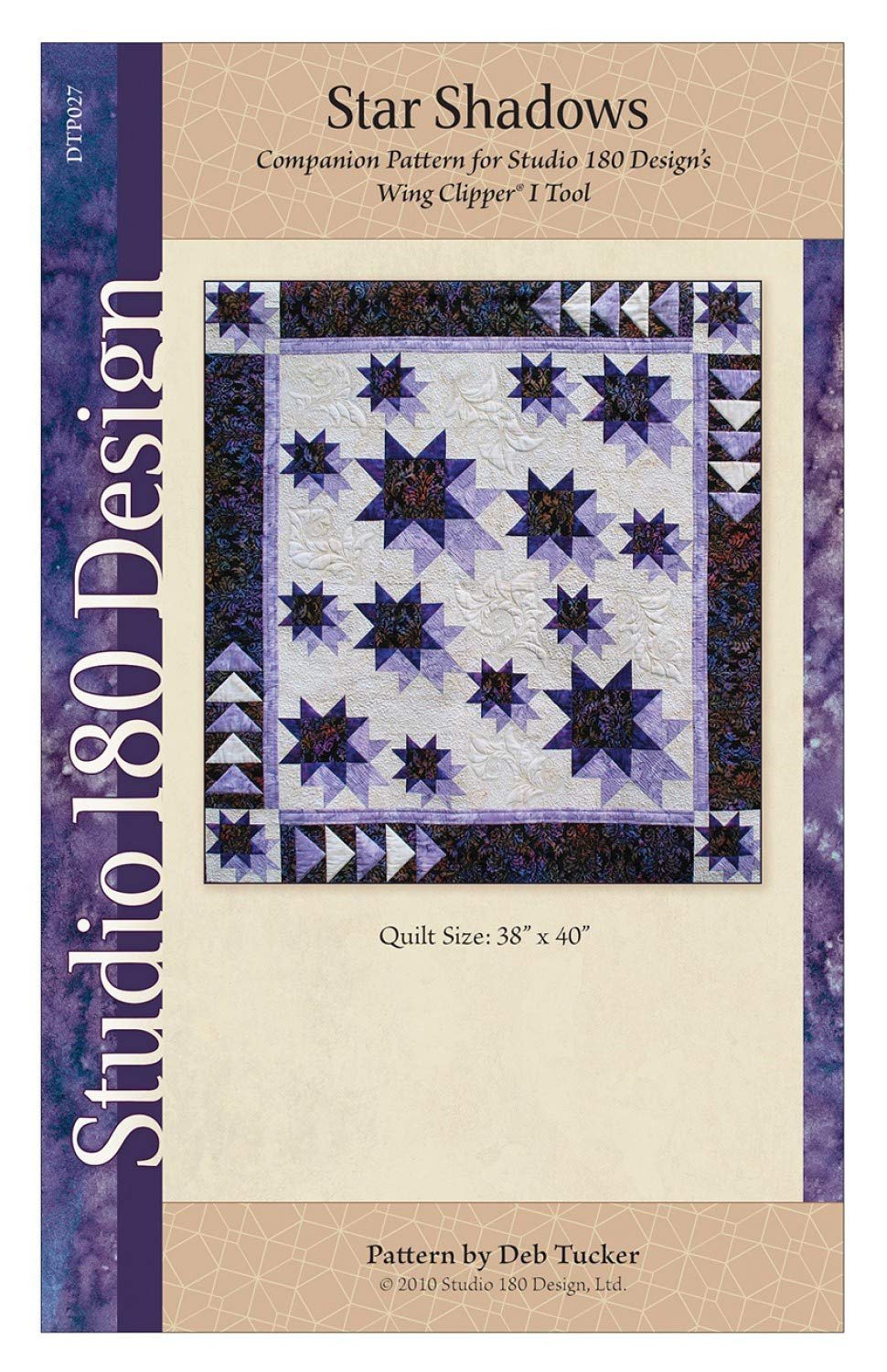 Studio 180 Designs Quilt Pattern - Star Shadows (38" x 40")