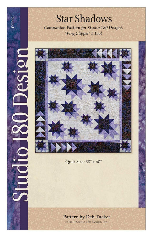 Studio 180 Designs Quilt Pattern - Star Shadows (38" x 40")