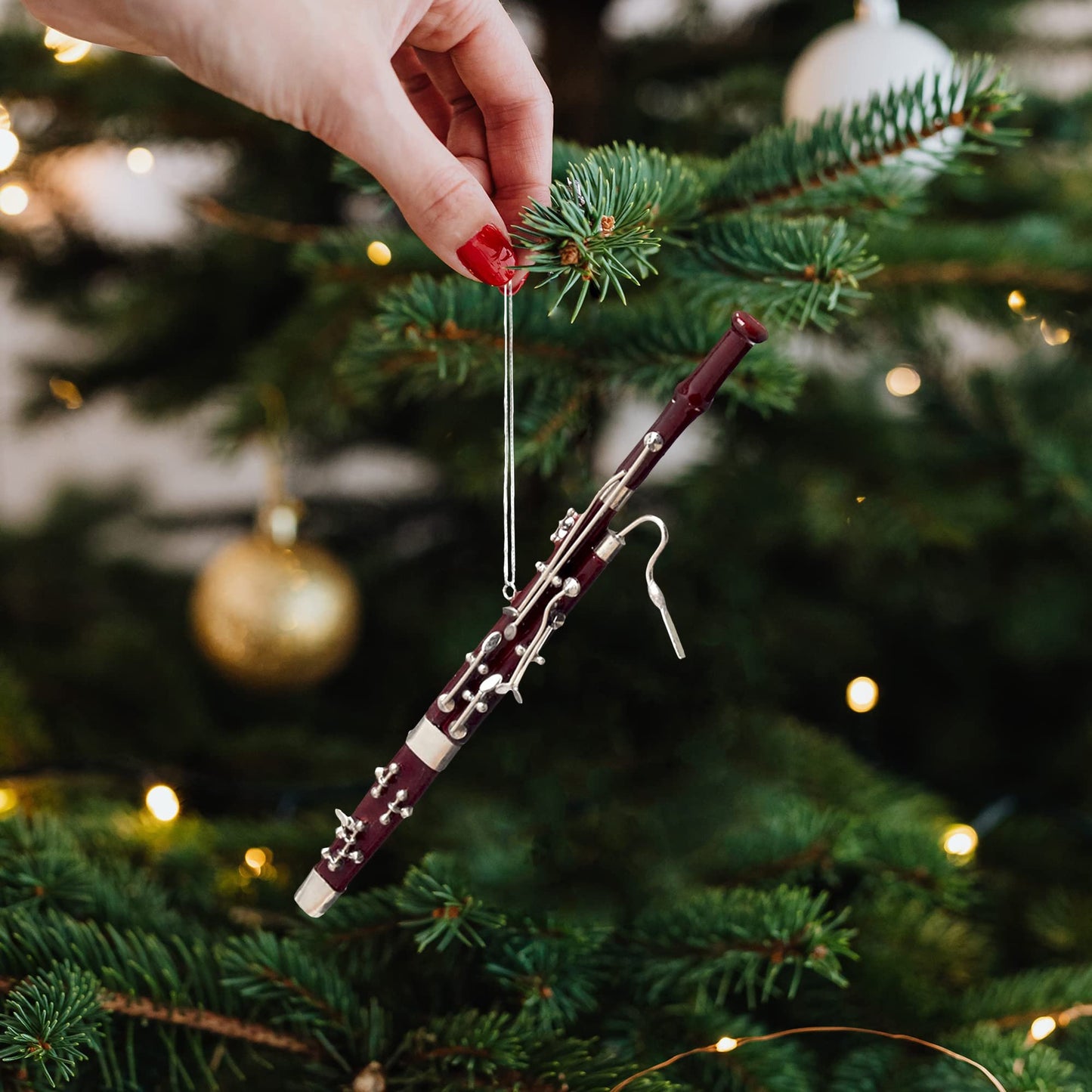 Broadway Gifts Bassoon Christmas Tree Ornament 6.75 inches - Musical Instrument Ornament