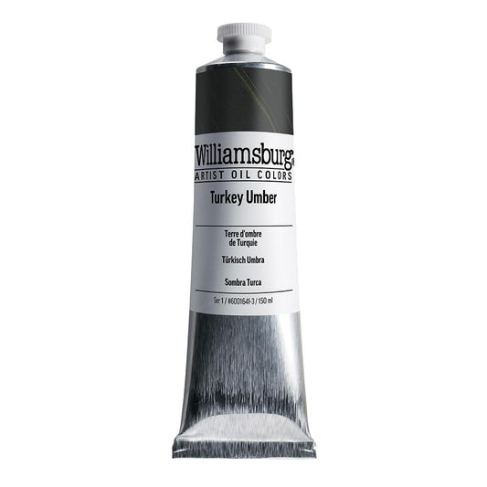 Williamsburg Artist Oil Colors by GOLDEN, Turkey Umber, 150 ml tube, Professional Oil Paint, Semi-Opaque