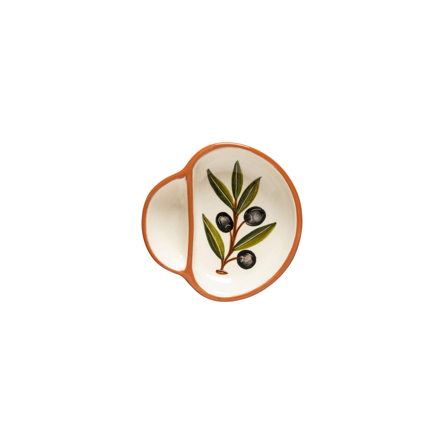 Casafina Ceramic Terracotta 6" Olive Dish - Alentejo Collection, Olive | Microwave & Dishwasher Safe Dinnerware | Food Safe Glazing | Restaurant Quality Serveware