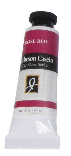 Jack Richeson Artist Casein Colors, 37-Milileter, Rose Red