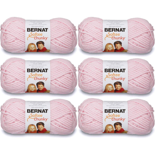 Bernat Softee Chunky Yarn (6-Pack) Baby Pink 161128-28418