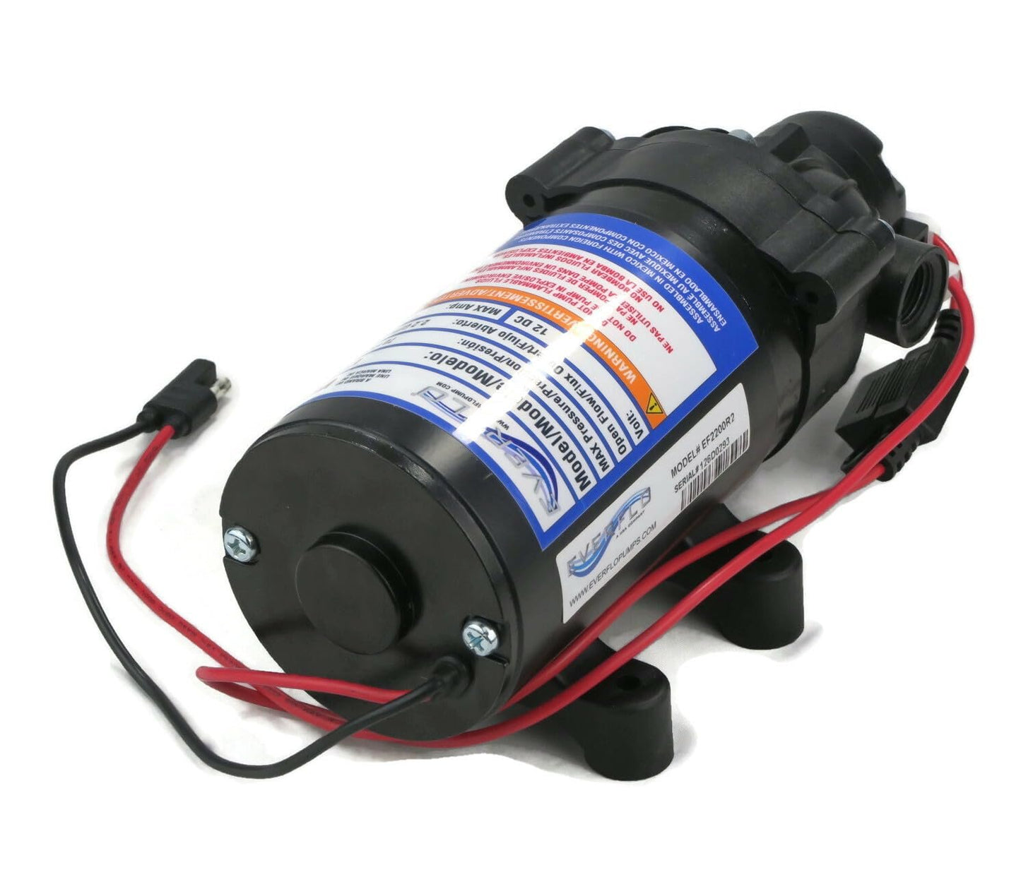 Everflo 12 Volt 2.2 GPM 70 PSI Diaphragm Pump