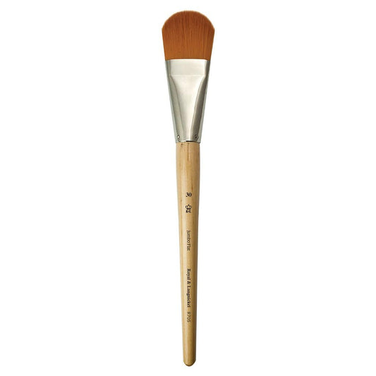 Royal & Langnickel, Jumbo Brush, Medium Gold Taklon, Filbert 50, R905-50