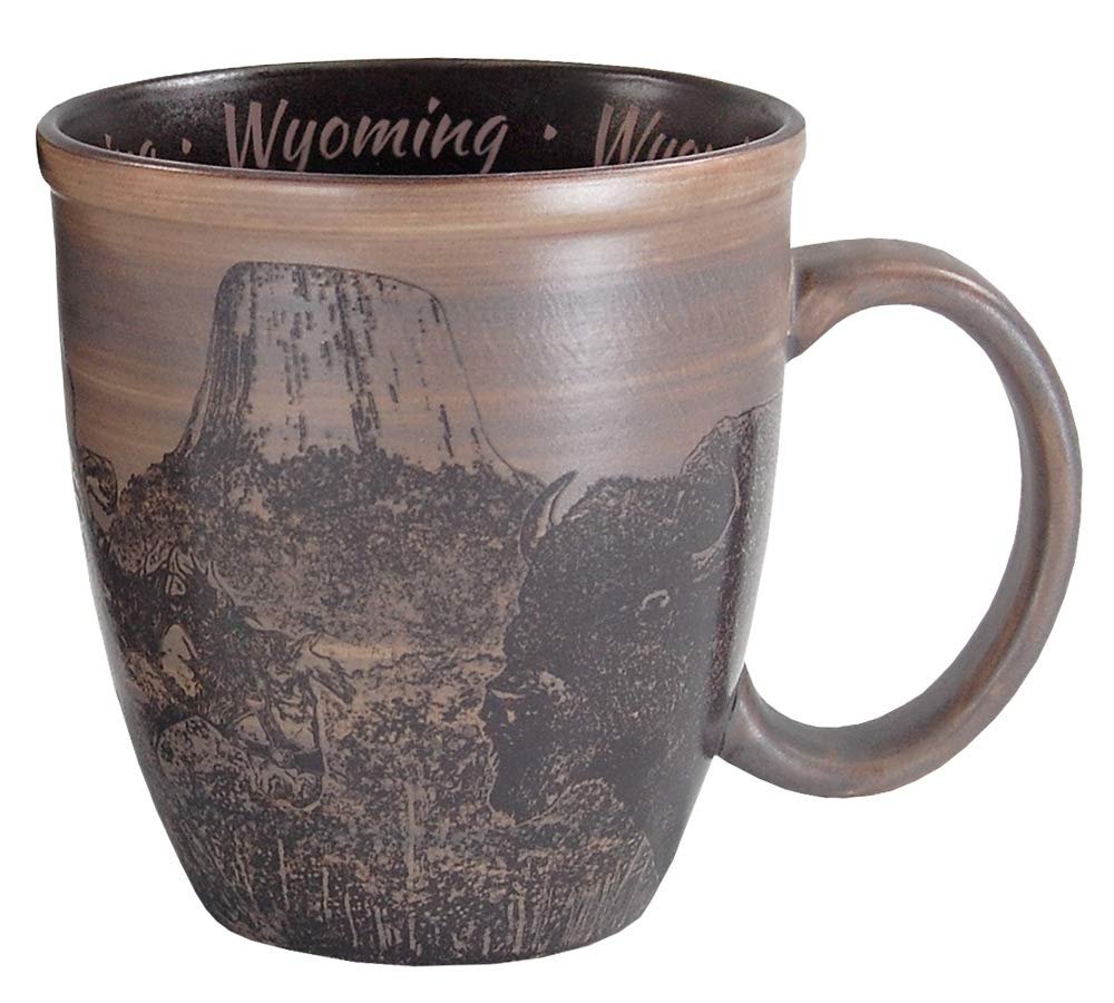 Americaware Wyoming 15 oz Sketch Art Coffee Mug