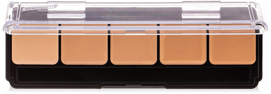 Graftobian HD High-Definition Super Palette - Foundation Palette, Professional Face Cream Palette, Contour & Coverage Face Makeup