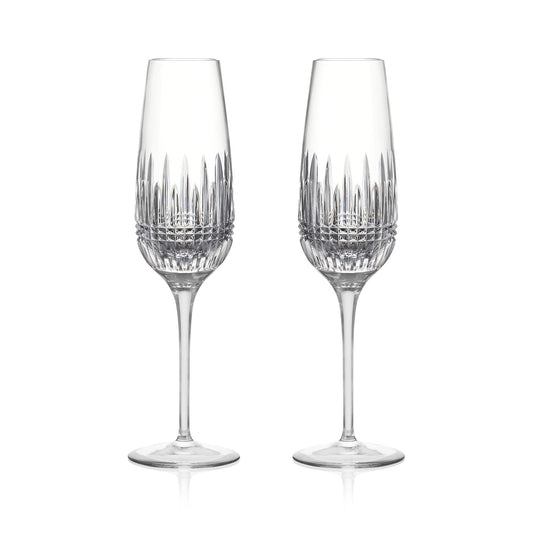Waterford Lismore Diamond Essence Flute Pair