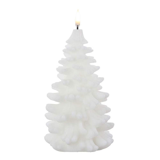RAZ Imports 4.25" X 8" White Christmas Tree Candle