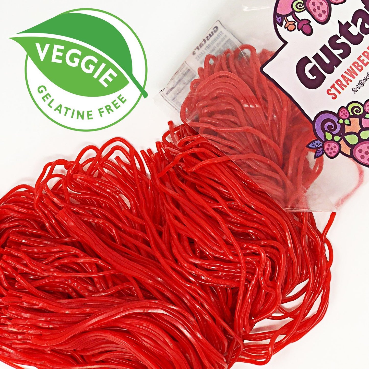 Gustaf's Strawberry Laces, 2 lbs(Pack of 3)