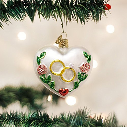 Old World Christmas Ornaments: Bride and Groom Gifts Glass Blown Ornaments for Christmas Tree