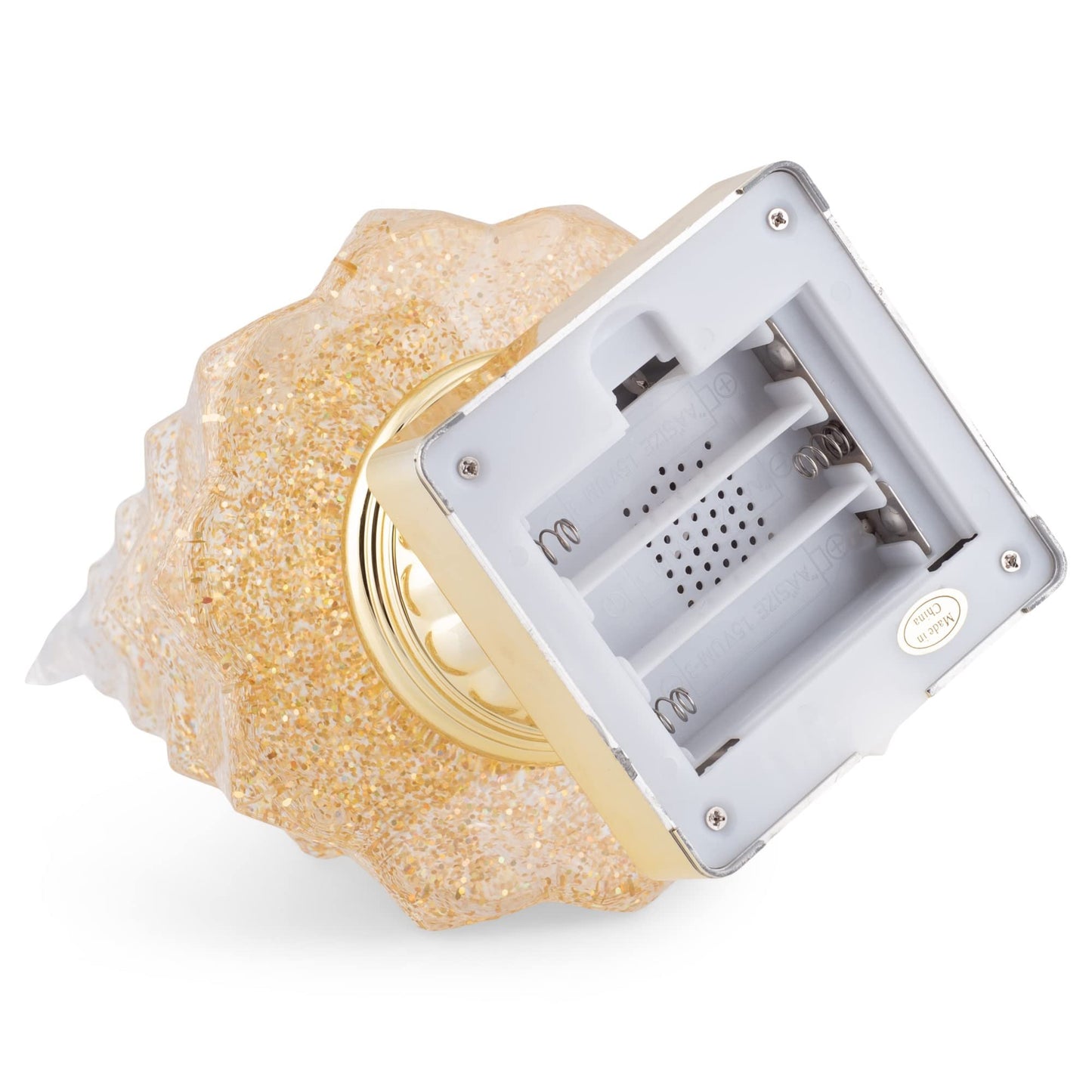 RAZ Imports 2022 Holiday Water Lanterns 13.75" Lighted Tree with Gold Swirling Glitter