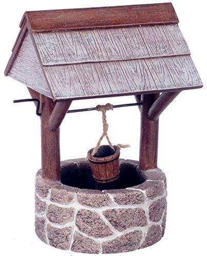 Aztec Imports, Inc. Dollhouse Miniature Wishing Well, Fieldstone