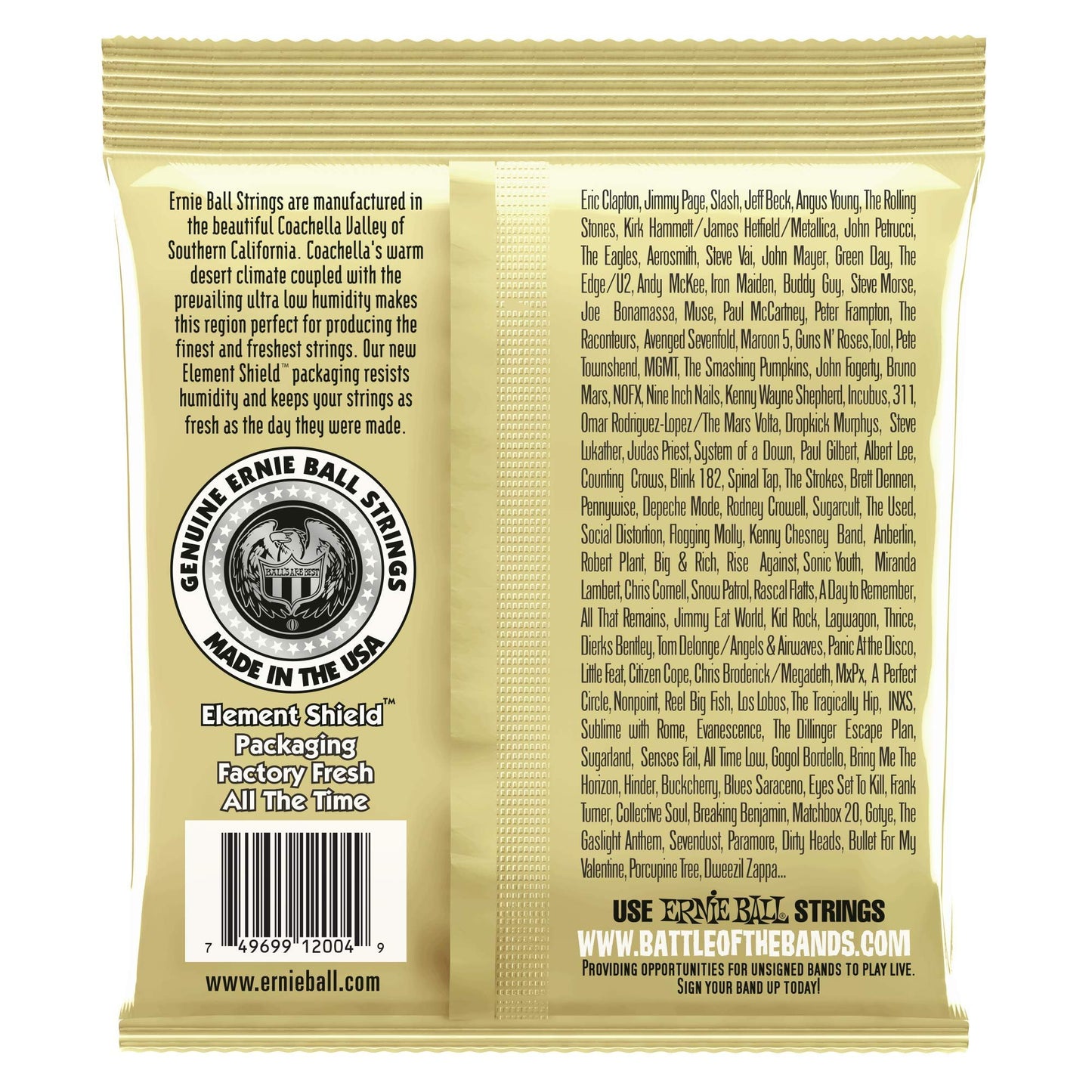 4 PACK Ernie Ball 2004 Earthwood 80/20 Bronze Light Acoustic Guitar Strings (11-52)