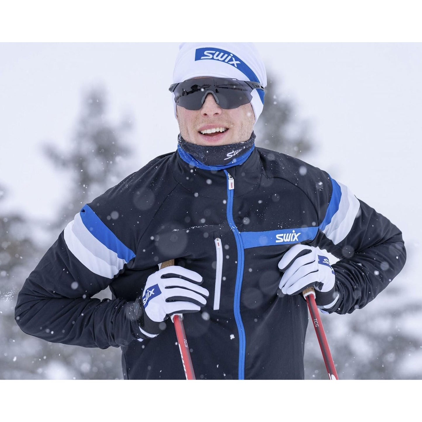 Swix Men's Focus Breathable Windproof Active Outdoor Cross Country Skiing Winter Sports Jacket