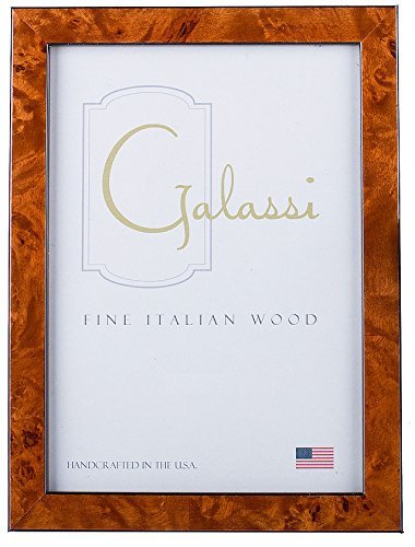 F. G. Galassi Handcrafted Fine Italian Wood Photo Picture Frame, Chestnut Burl, 4x6, made in USA, Model No. 27746