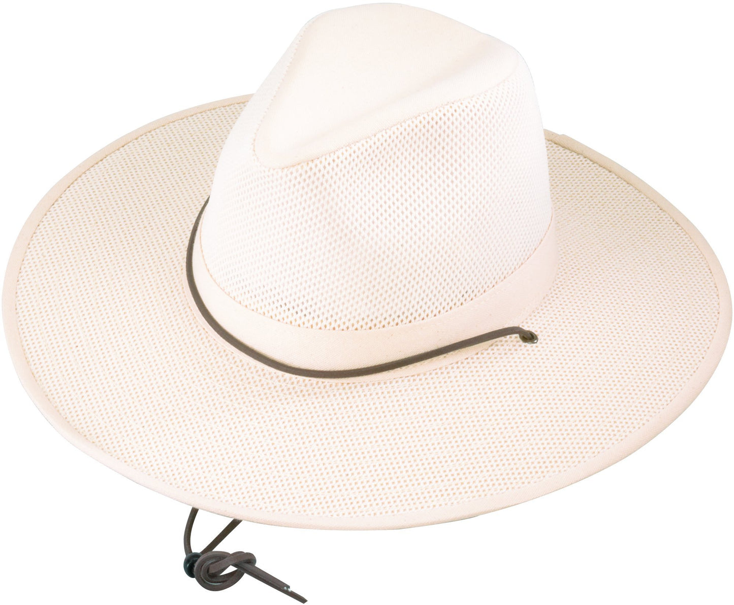 Henschel Crushable Soft Mesh Aussie Breezer Hat, Natural, Medium