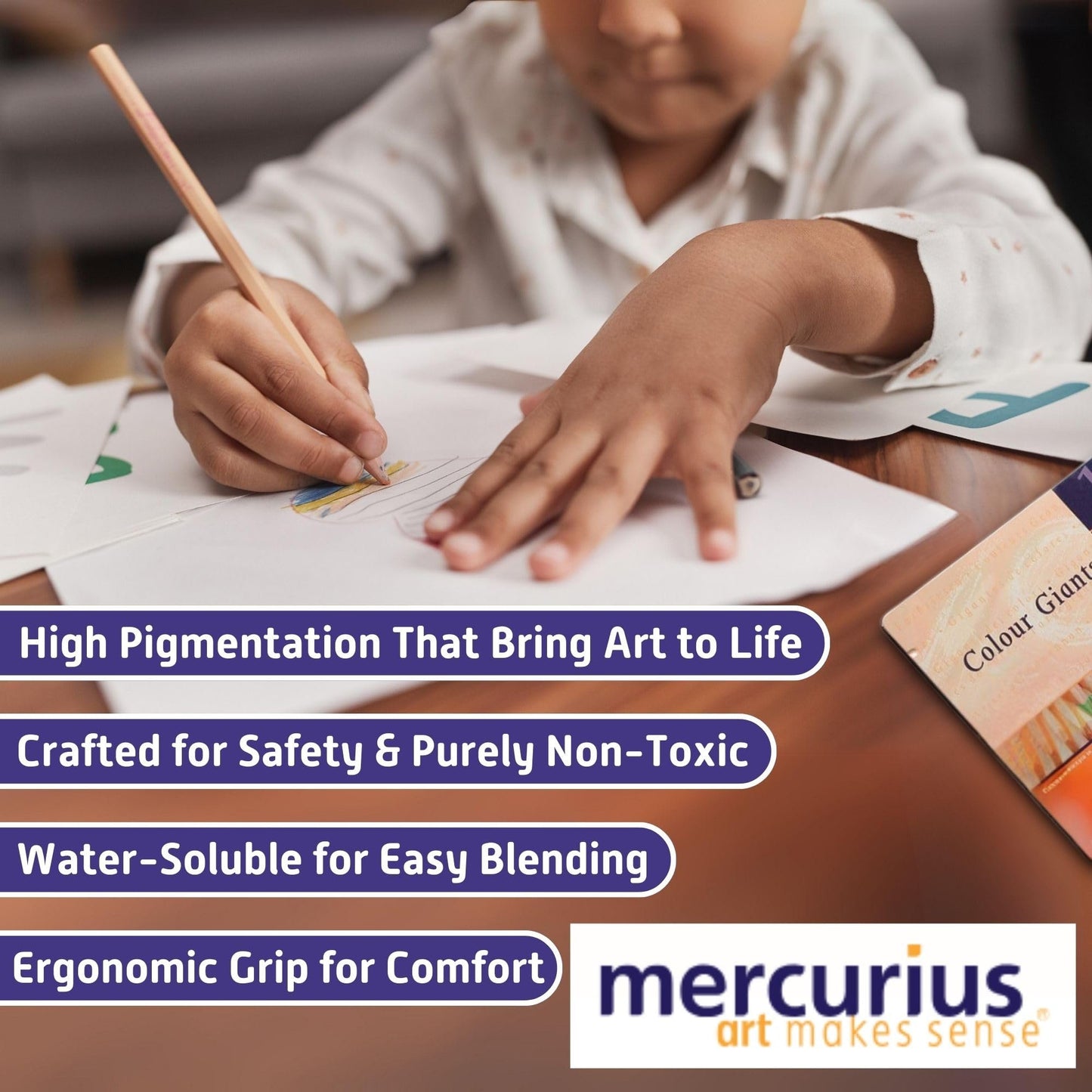 Mercurius Stockmar AMS Color Giants, Set of 24, Tin Case