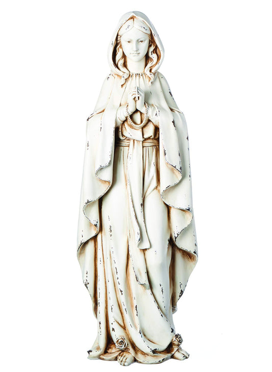 Joseph's Studio by Roman, 23" H Our Lady of Lourdes Garden Statue, Patron Saint, Religious Outdoor Decor