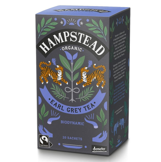 HAMPSTEAD TEA Earl Grey Tea Sachets 20 Bag, 0.02 Pound