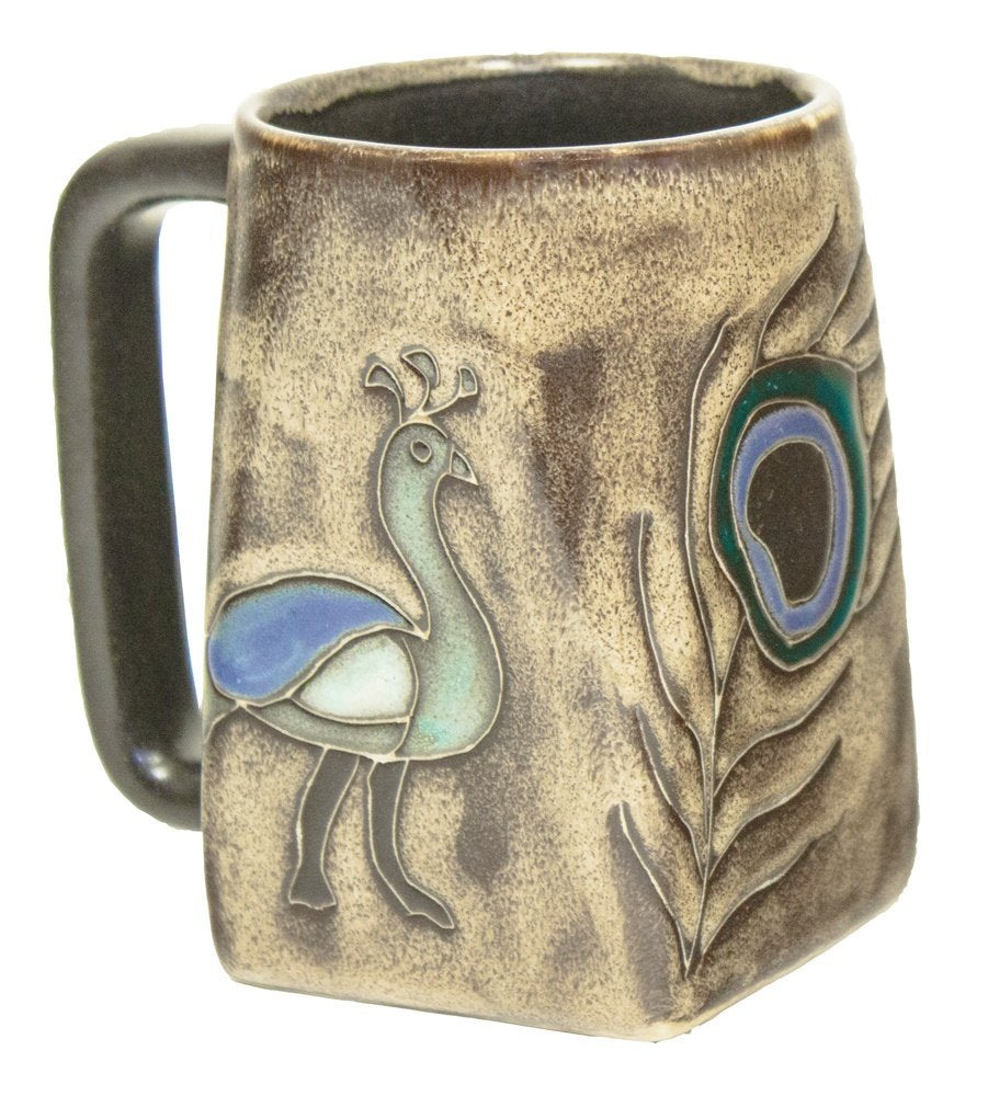 Mara Stoneware Mug -Peacock 12 oz.