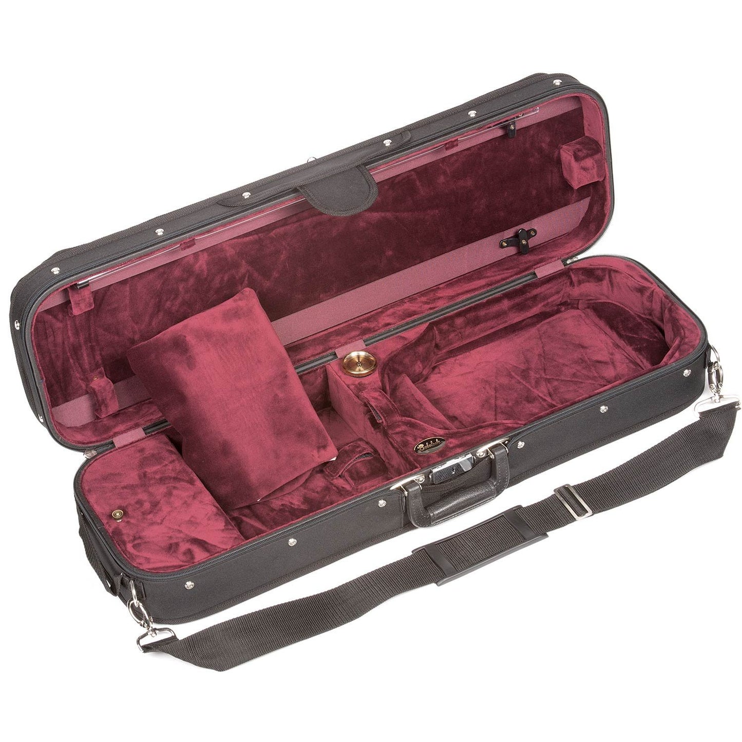 Bobelock 1002S Oblong 4/4 Violin Case with Wine Velour Interior