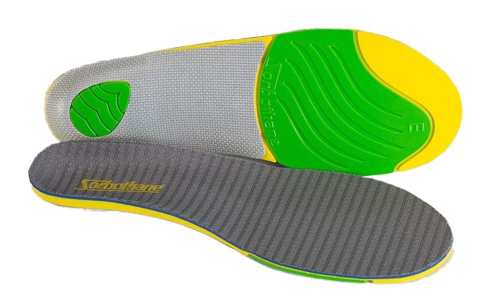 Sorbothane Ultra Plus Arch Insole (E: Women's 12, Men's 9.5-10.5 (Metric 42-44))