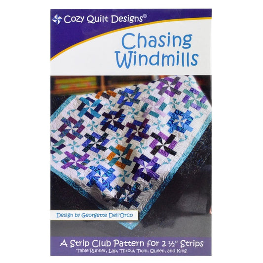 Cozy Quilt Designs 'Strip Club' Pattern - Chasing Windmills (Includes Instructions for Six Project Sizes)