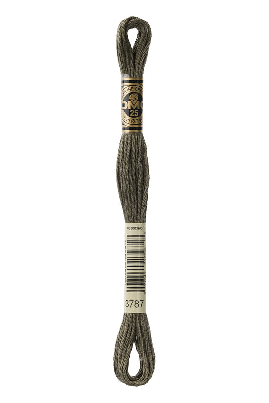 Bulk Buy: DMC Thread Six Strand Embroidery Cotton 8.7 Yards Dark Brown Grey 117-3787 (12-Pack)