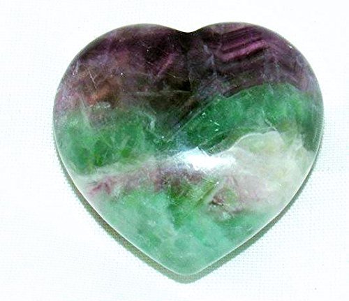 Zentron Crystal Collection: 45 MM Fluorite Puff Heart
