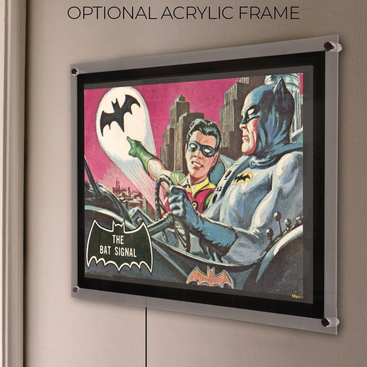 DC Batman 85th Anniversary – Durable 17” x 24” MightyPrint Wall Art – NOT Made of Paper – Officially Licensed Collectible