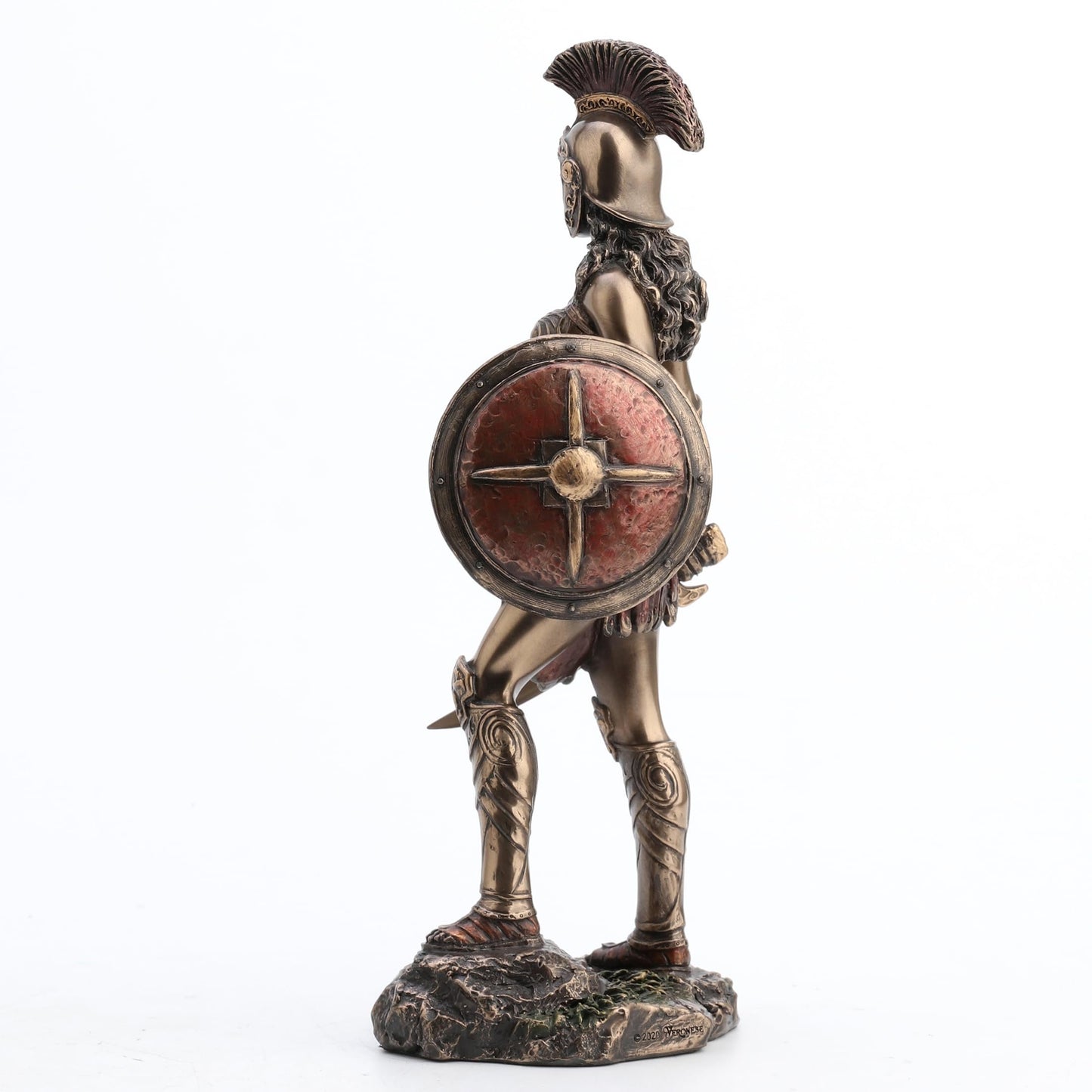 Veronese Design 9" Tall Amazon Warrior Wielding Sword and Shield Cost Cast Bronzed Resin Sculpture Collectible Figurine Greek Roman Spartan Gift