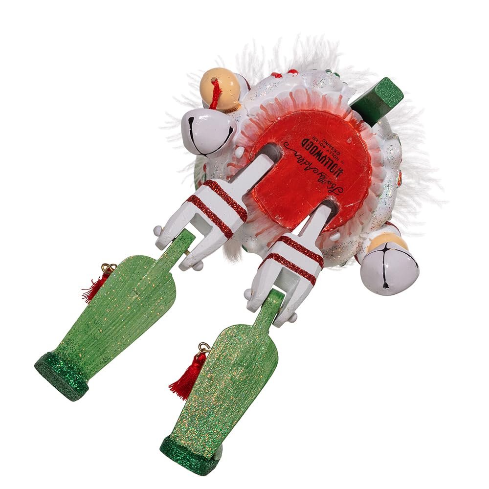 Kurt Adler 11-inch Hollywood Nutcrackers™ Sprinkles & Gingerbread Shelf Sitter Nutcracker, Green