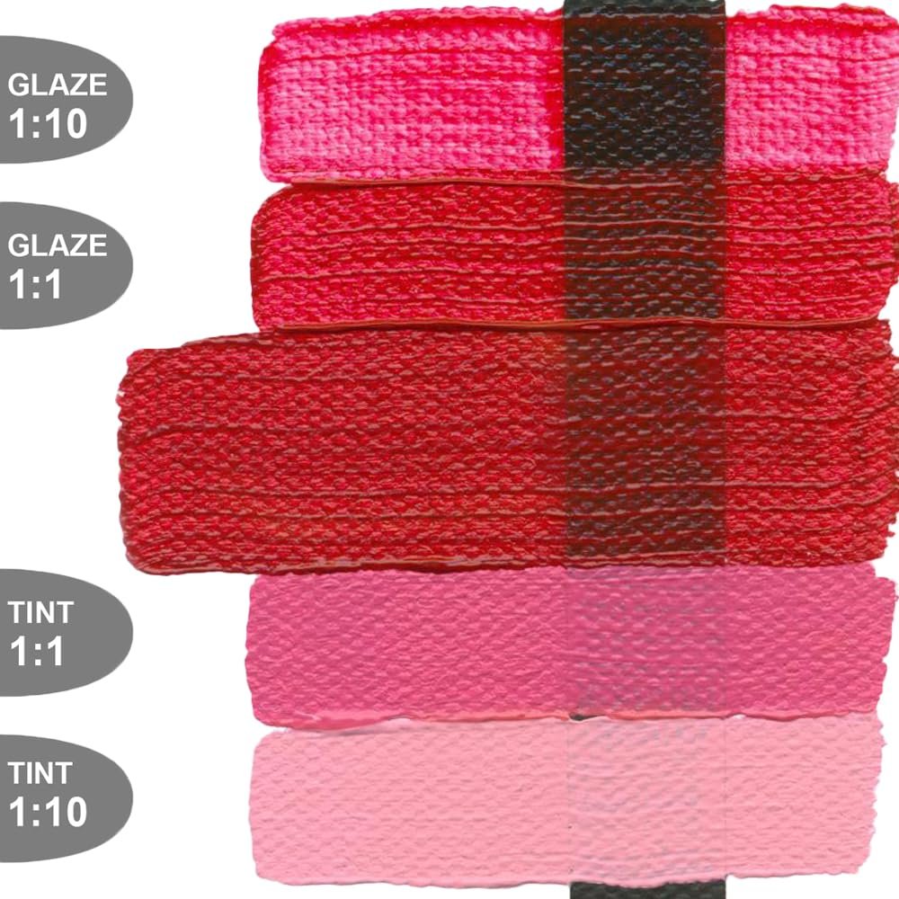 5 Oz Heavy Body Acrylic Color Paints Color: Naphthol Red Medium