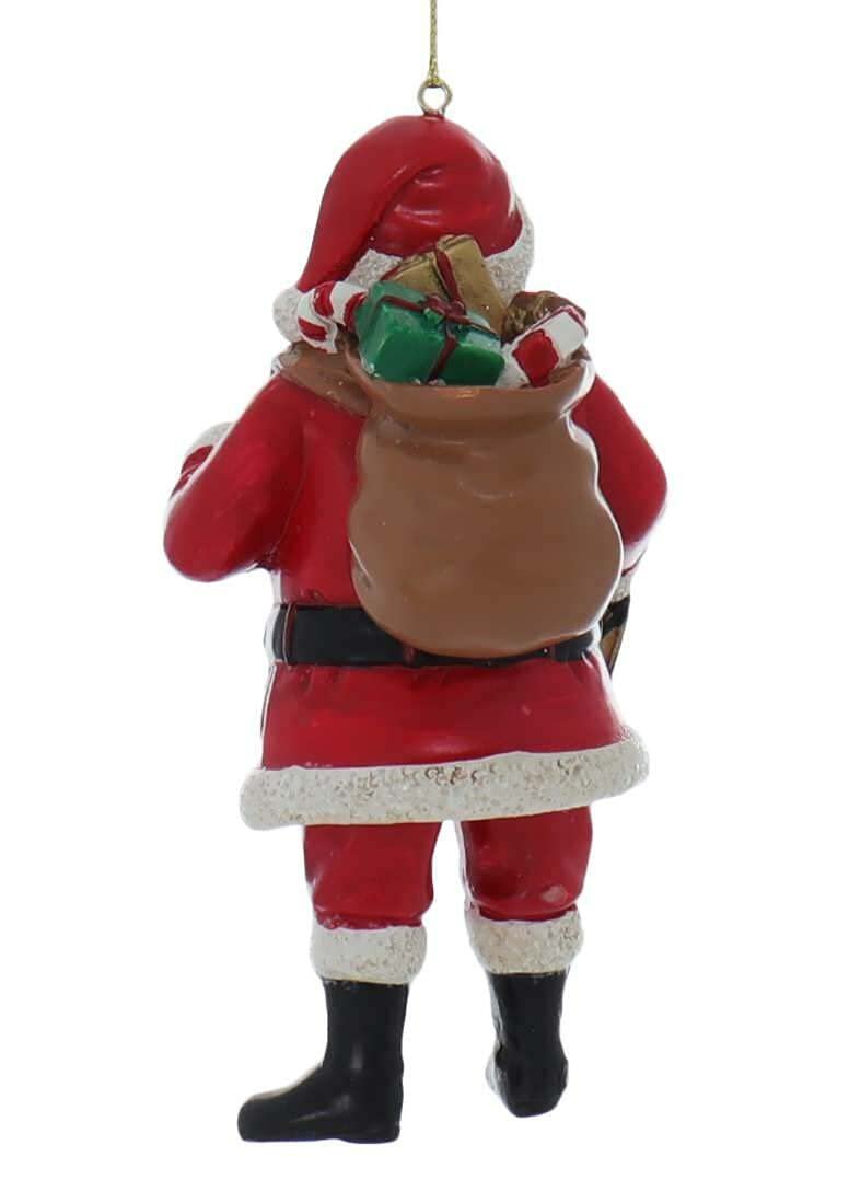 K.A. Kurt Adler, African American (Black) Santa Ornament (Santa with Tree)