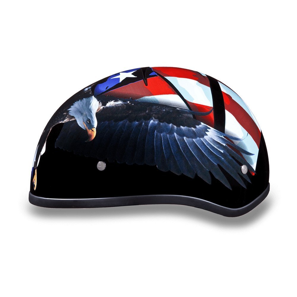 Daytona Helmets Half Skull Cap Motorcycle Helmet – DOT Approved [Graphics]…