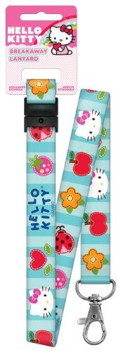 Hello Kitty Blue Patchwork Breakaway Lanyard (SRL2)