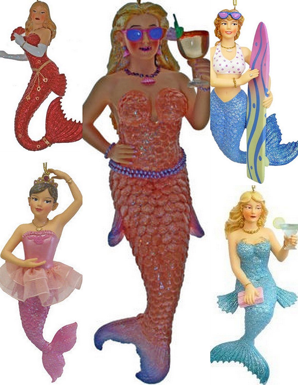 December Diamonds Mermaid Ornament Miss Margarita III Green