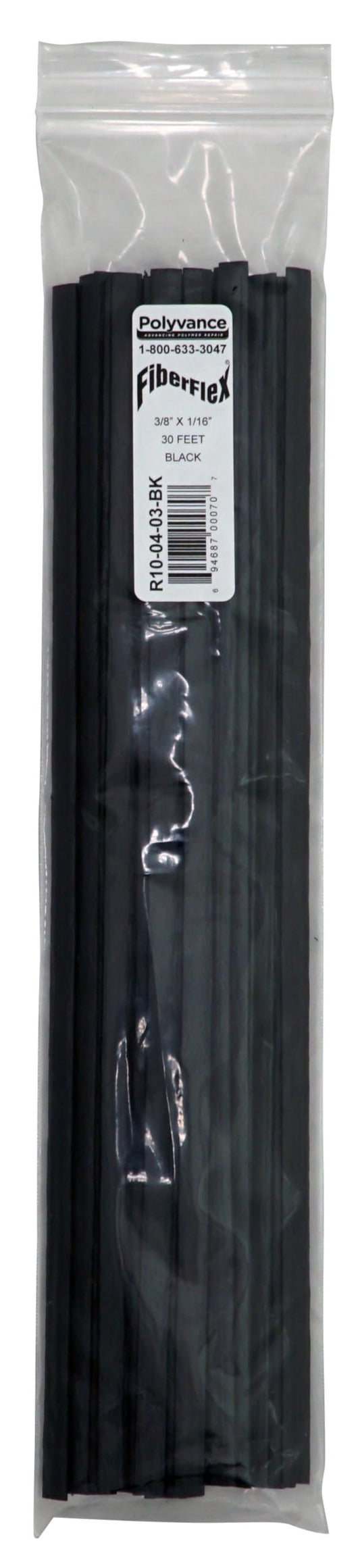 FiberFlex Plastic Welding Rod, Flat Ribbon, 30 ft., Black